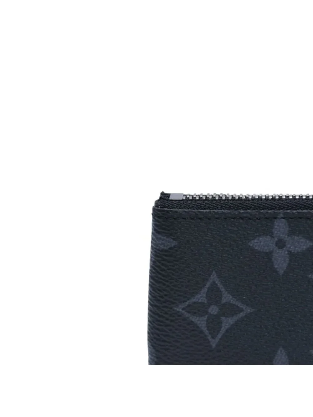 Louis Vuitton Pochette Cles Coin Purse Monogram Eclipse Black